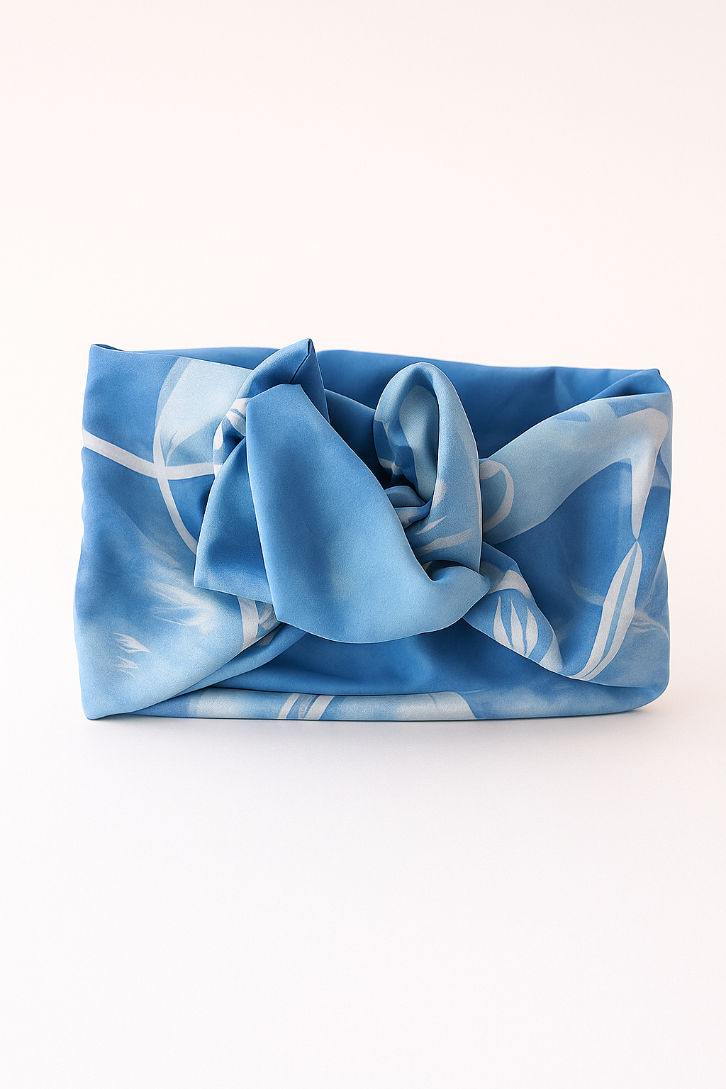 Fascia turbante modellabile Headband-Mezza Capocchia Blu "Maremosso"
