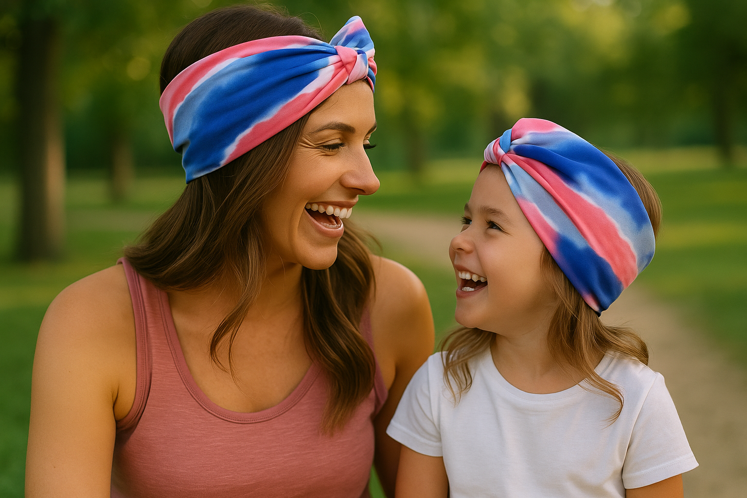 MiniCapocchia – Fasce turbante mamma e figlia coordinate