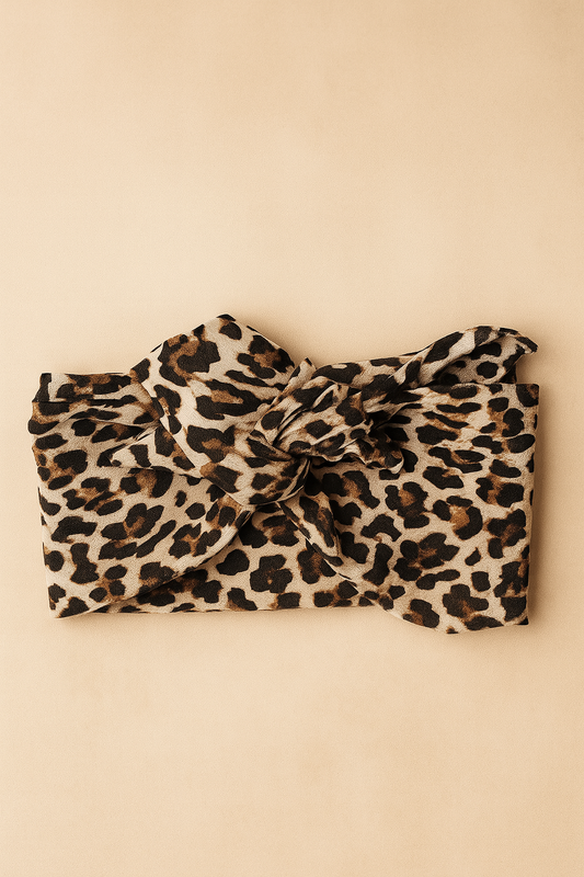 Fascia turbante modellabile Headband-Mezza Capocchia Maculata Selvaggia