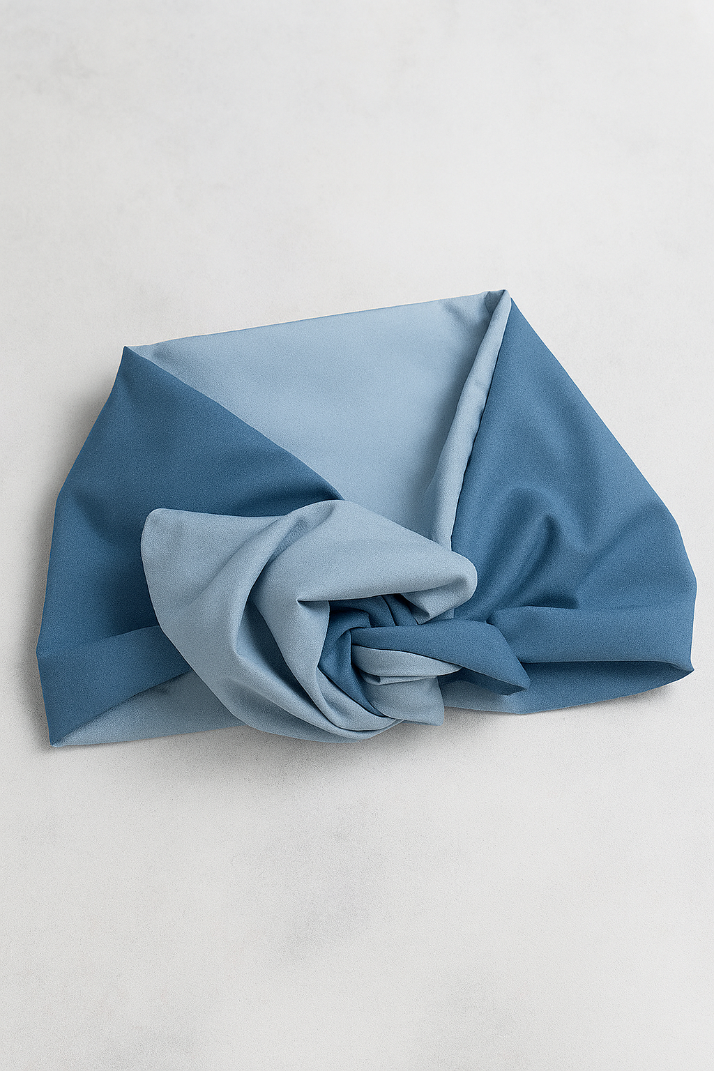 fascia capelli azzurra