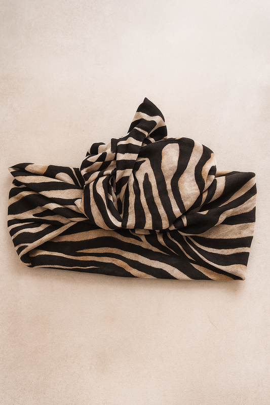 fascia capelli modellabile zebrata 