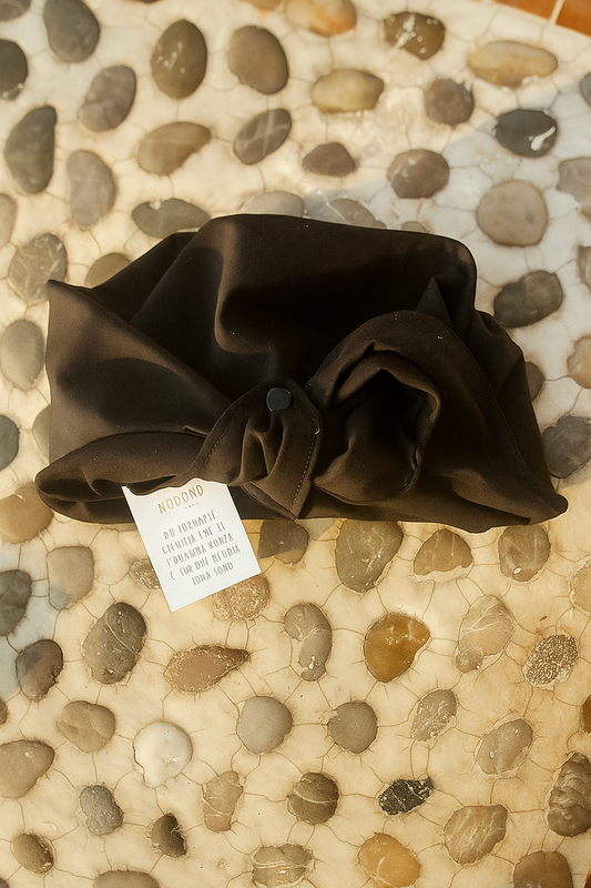 Bandana turbante modellabile -Nodonò Nero Notte