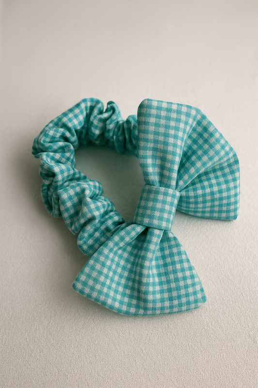 Fascia per capelli baby-  Ninina Vichy verde